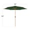 Best Choice Products 10ft Outdoor Woodgrain Pattern Steel Market Patio Umbrella w/ Crank, Tilt
